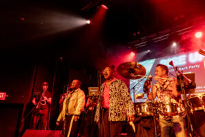 Performers at an after party coordinated by Khoreen Eccleston for GreenBiz Group VERGE 23